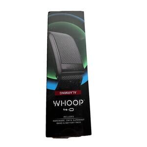 WHOOP 4.0 Wearable Health & Activity Band Onyx Superknit Band Battery Pack New